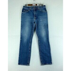 Lee Womens Jeans Blue Size 34x34 High Rise Straight Leg Denim